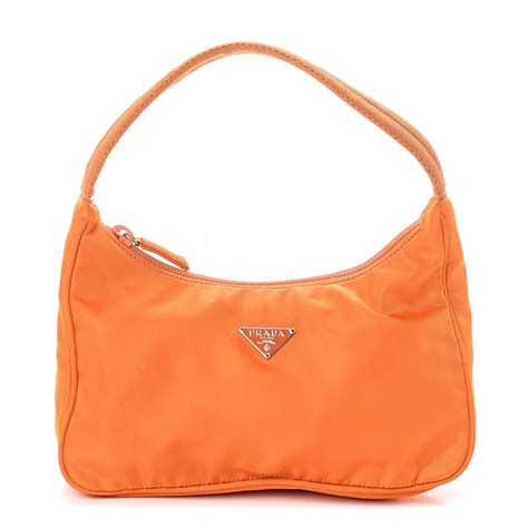 orange nylon prada bag|prada canvas shoulder bag.